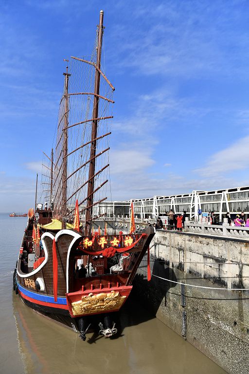 全球首個海上媽祖行宮 福建湄洲島揭牌